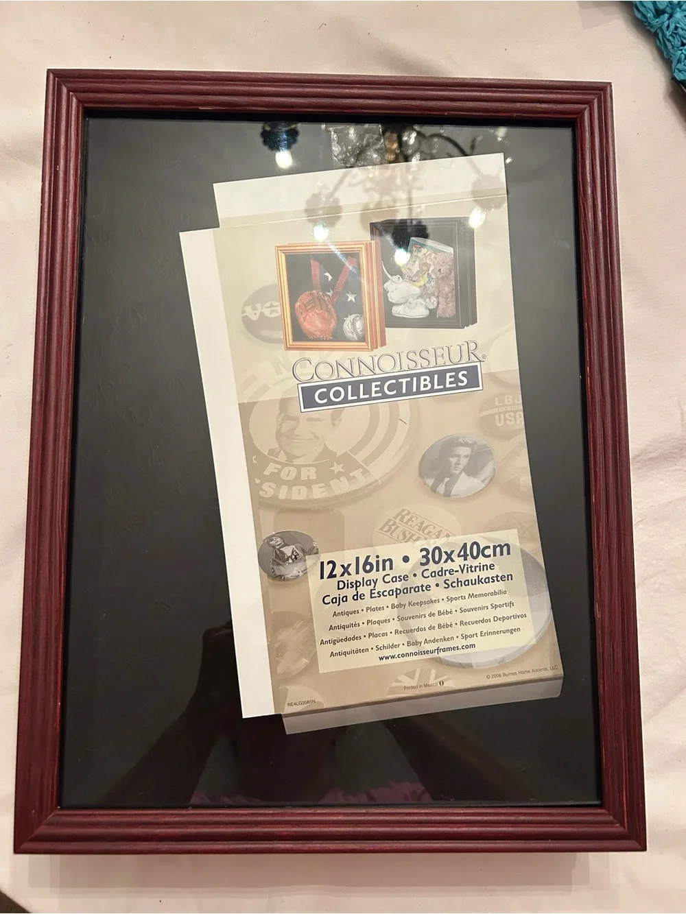 12x16in Display Case Frame in Cherry